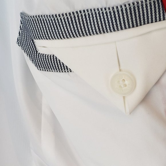 Tommy Hilfiger Navy and White Pinstripe Two-Button Blazer, 4 - Picture 13 of 16